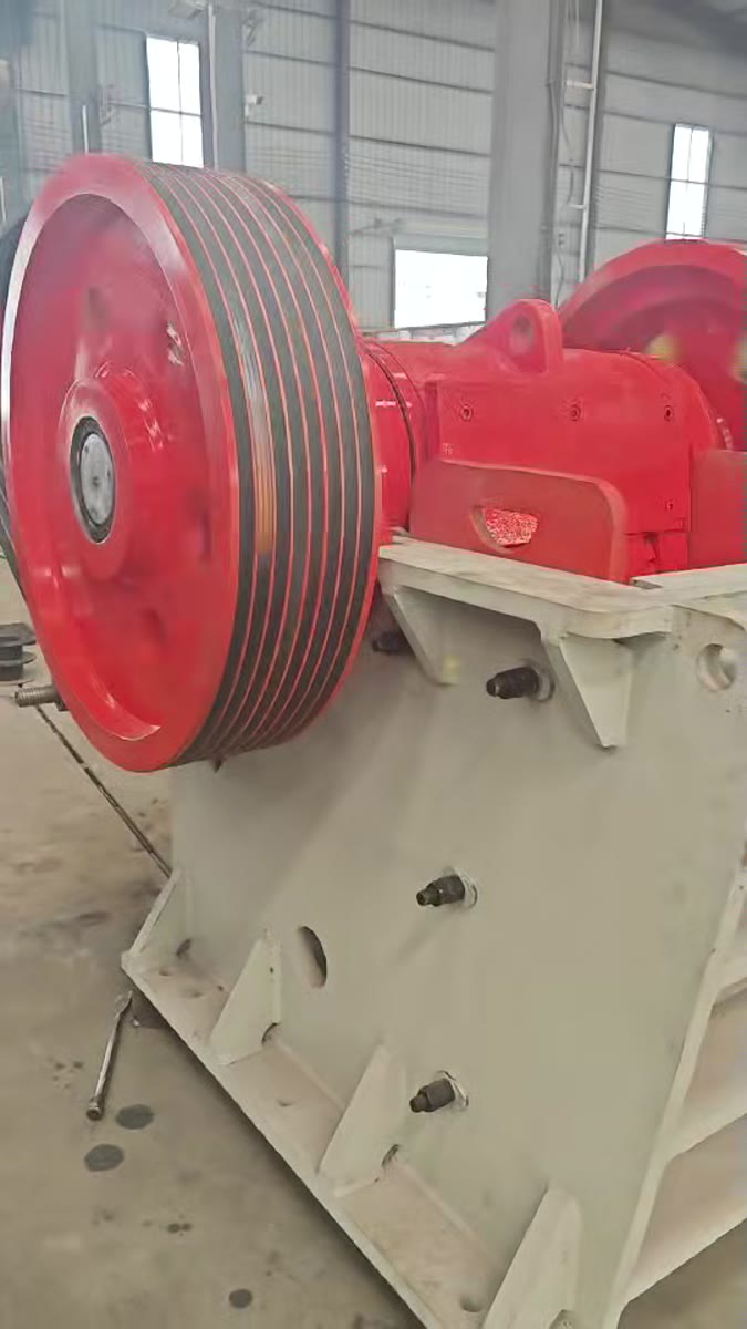 Crusher production line inside our workshop